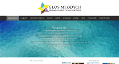 Desktop Screenshot of fundacjaglosmlodych.org